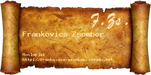 Frankovics Zsombor névjegykártya