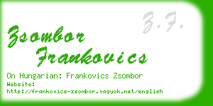 zsombor frankovics business card
